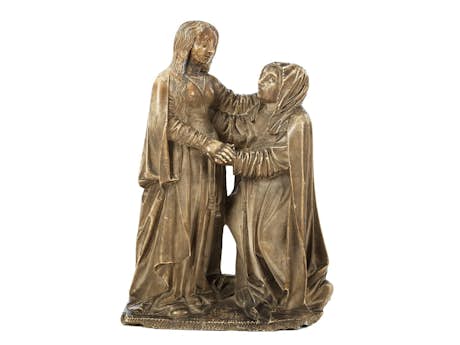 Spätgotische Figurengruppe „Maria und Anna“